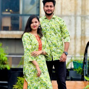 👫সেলোয়ার-কামিজ শার্ট ম্যাচিং কাপল ড্রেস 806