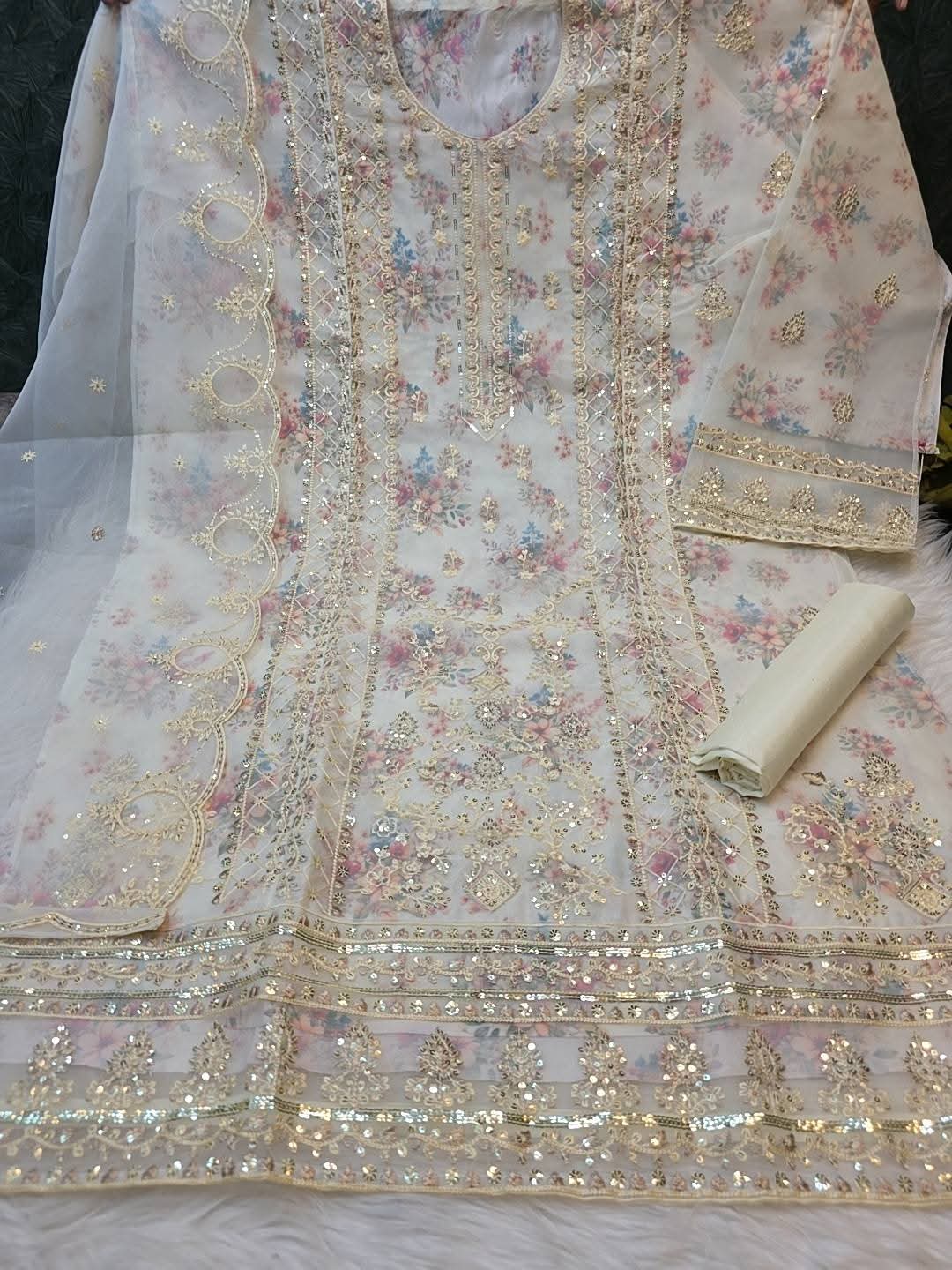 Pakistani Sadabahar Inspired Party Wear Code: 239