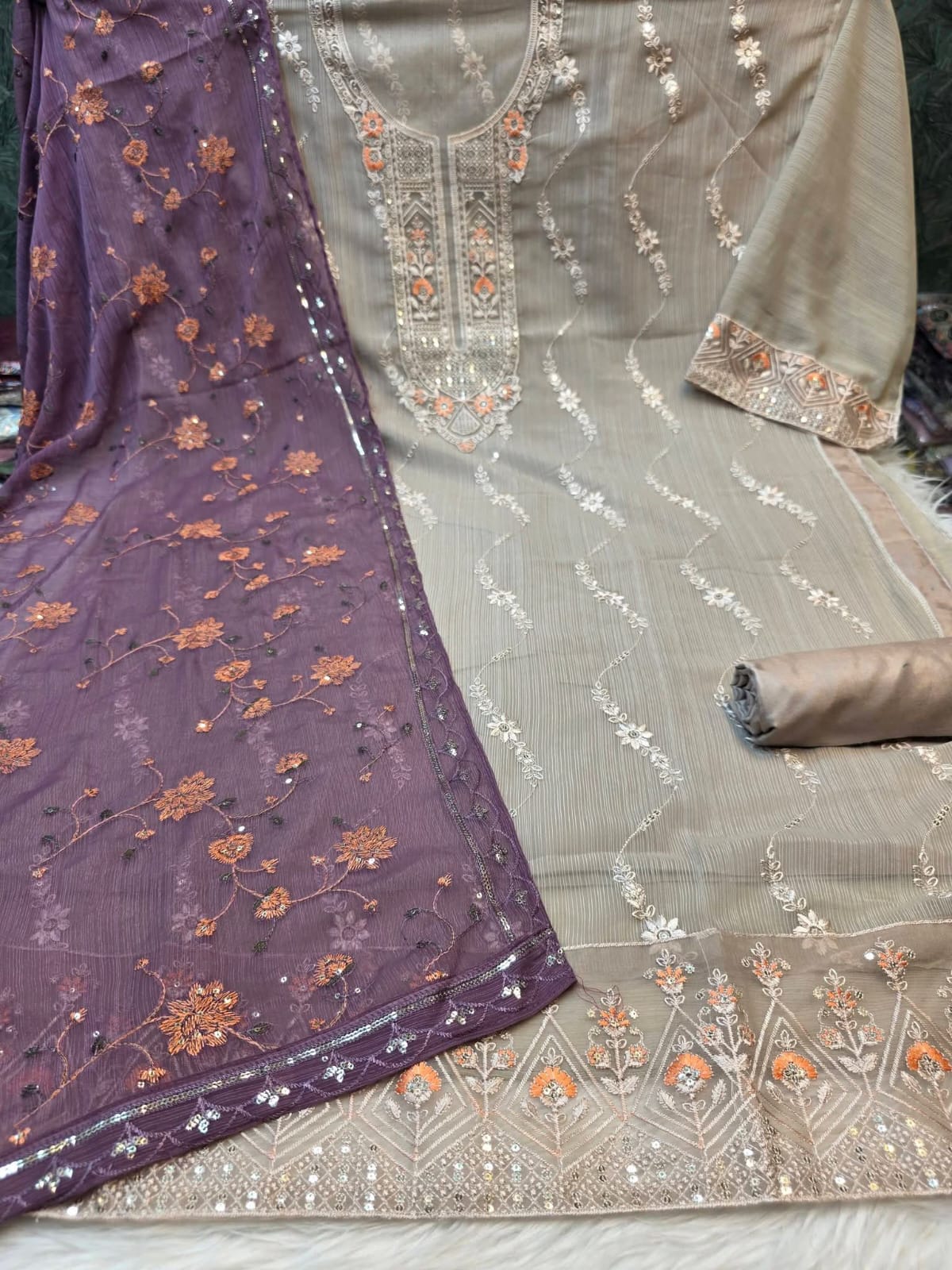 Pakistani Sadabahar Inspired Party Wear Code: 244